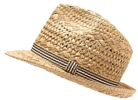 LIOOBO Strohhut Strand Sonnenhut Jazz Mütze Gentleman Hut Handgefertigten Hut Kappe Hawaii Beach Party Dekoration Lieferungen für Männer Frauen (Khaki)