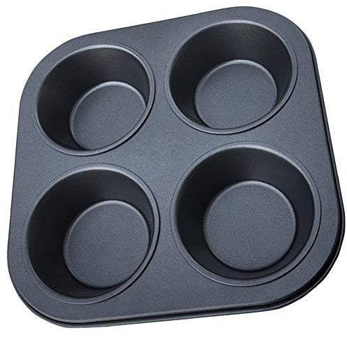 Cabilock 4griglie Per Muffin Teglia Da Forno Stampi Per Cupcake Antiaderenti Materiale Resistente Alle Alte Temperature Facile Da Pulire