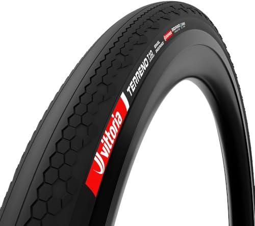 Vittoria Terreno T10 Hardpack 700x45c Gravel Endurance Full Black G2.0 | Resistencia, carcasa reforzada, conducción de larga distancia