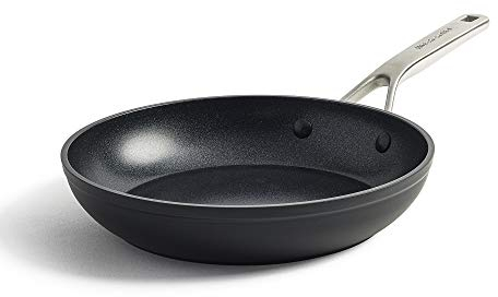 KitchenAid Forged Hardened 3-Layer German Engineered, Non-Stick 24 cm Frying Pan, Stainless Steel Handle, Induction, Oven Safe, Black
