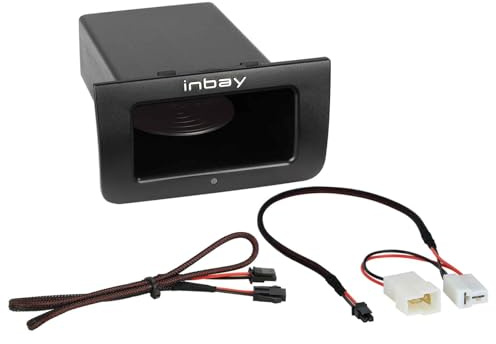 INBAY 10W Handyhalterung Auto Ablagefach Induktiv/Kabellos passend für Mercedes Vito/Viano (W639) - Autohalterung Zubehör Innenraum - Qi