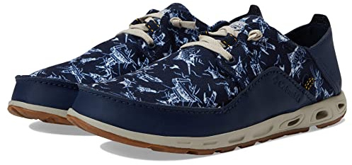 Columbia Bahama Vent avslappnad PFG båtsko, Collegiate Navy Mango, 45 EU