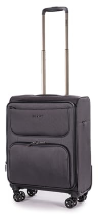 Stratic Bendigo Light+ Koffer Weichschale Reisekoffer Trolley Rollkoffer, TSA Kofferschloss, 4 Rollen, Erweiterbar