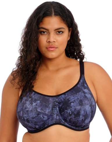 Elomi 8041 Energise U/W full kupa stödjande multiway J krok sport-bh, Stormig Haze, 100F