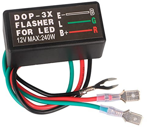 GUUZI DOP-3X Blinker FÜR LED12V MAX: 240W LED Blinkerrelais Elektronisches LED Blinkrelais FIX Motorrad Blinkerbirnen Hyper Flash