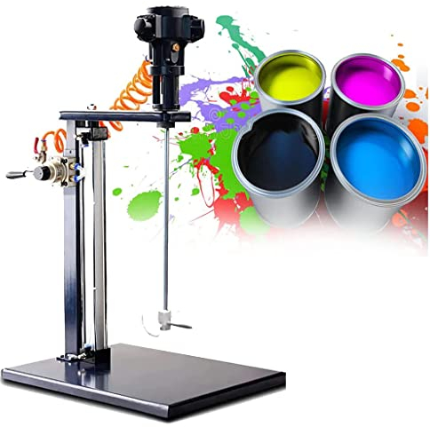 Betonzement-Mischer, Farb Und Mörtelrührer Farbrührer Mörtelmischer, 5 Gal / 20Lgallon Pneumatischer Halterungsmischer, Automatische Farbrührmaschine Aus Edelstahl