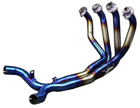 MBROS Exhaust End Silencers For For Z1000 For Z1000SX For Ninja1000 2010-2020 Motorcycle Full Exhaust Systems Exhaust Pipe Front Link Pipe Esacpe Muffler Motorcycle Exhaust Pipe(Front Pipe Half Blue)