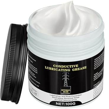 Gomice Grasa de cobre, Grasa eléctrica - Lubricante conductor para automóviles de alta temperatura 100 g | Compuesto automotriz multiusos, antiagarrotamiento de cobre para accesorios, bujes, bridas y