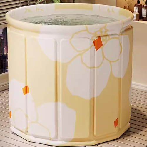 haiyusm Faltbare Badewanne Erwachsene Eistonne Mobile Badewanne für Dusche Ice Bath Tragbare Freistehende Wannenbad SPA Thermoschaum um die Temperatur zu Halten (80cm,Green)