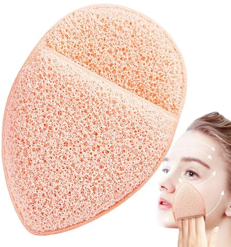 Spugne per la pulizia del viso – Spugne di cellulosa naturale per lavare e esfoliare il viso | Riutilizzabili, morbide e delicate sulla pelle | Perfette per rimuovere il trucco e le profondità