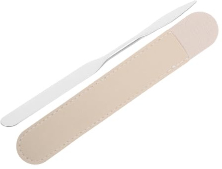 VALICLUD Makeup Spatula Edelstahl Kosmetikspachtel Mit Langem Griff Profi Foundation Mischer Flach Und Langlebig Für Cremes Puder Lippenfarben Und Nagellacke