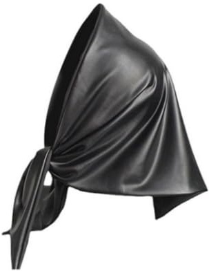 Écharpe de tête pour femme chaude longue écharpe d'hiver grandes écharpes en cuir foulard triangulaire