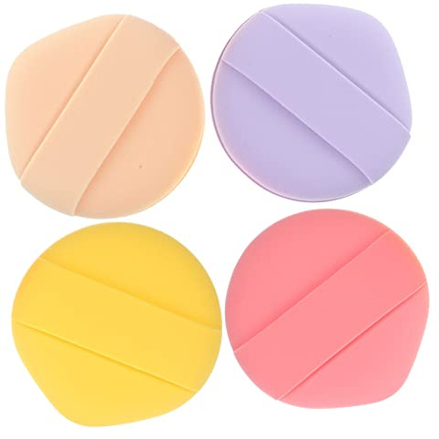TOVINANNA 4pcs Makeup Sponges for Blending Dual-use Round Foam Puff for Foundation Cream Powder Skin-friendly Beauty Tool for Women Gift Choice