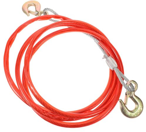 Alipis Câble de Remorquage avec Crochets Renforcés Sangle de Traction Acier pour Voiture de et Durable pour SUV et Véhicules Tout