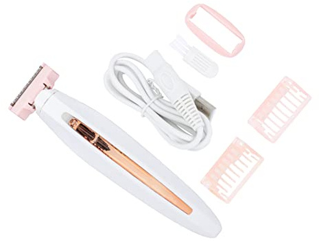 OSOLADY Depilatore Elettrico Per Corpo Donna, Dispositivo Per La Rimozione Dei Peli Indolore, Rasoio Portatile Leggero Multifunzione Per Gambe, Viso, Ascelle, Uso Domestico e Viaggio