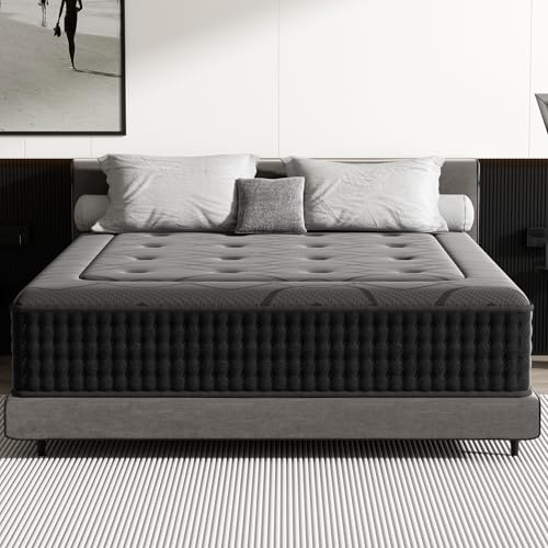 DEWINNER Matelas 140x200x30cm, Hybride Matelas, Haute Densité