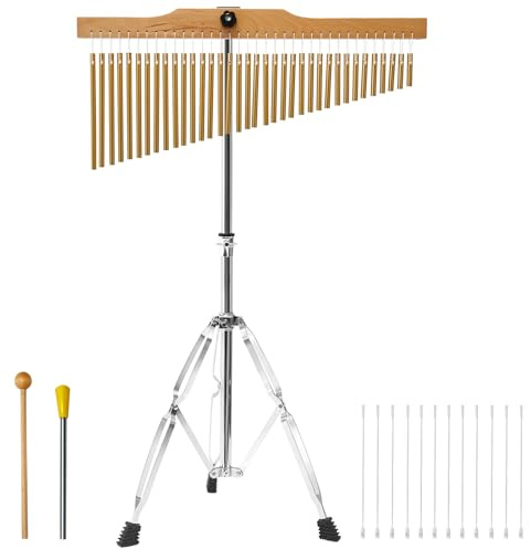 Togarhow Carillon a 36 barre 36 note a fila singola con supporto regolabile da 2,5 a 1,2 m, strumento a percussione musicale per orchestre cori, aule e bande della chiesa