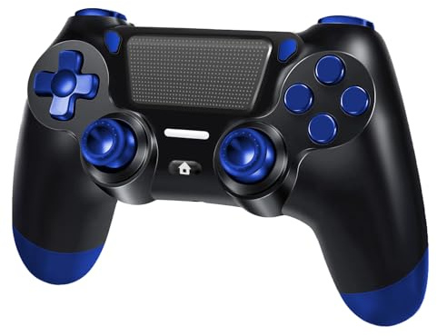 BJXOZ Wireless Controller for PS4, Gamepad for PS4/Slim/Pro/PC, with Hyper-Sensitive 360° Sticks, Vibration, Six-axis Gyroscope Sensor, Touchpad, Headphone Jack, Screenshot, Speaker
