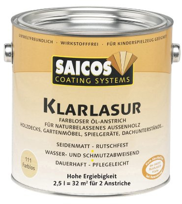 Saicos 0111 500 Klarlasur farblos 2.5 Liter