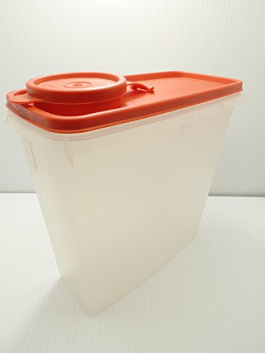 Tupperware Müsli-Aufbewahrung, Rot/Ausflug, Klein, BPA-frei, Snap-Verschluss, Lebensmittelbehälter, 13 Tassen, Spülmaschinenfest, Stapelfähig