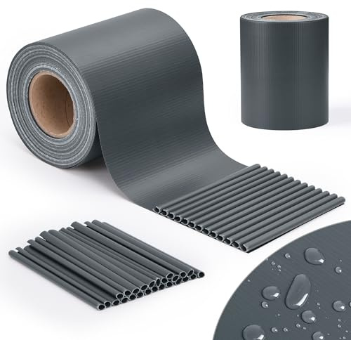 jarolift PVC Strisce Frangivista per Recinzione, Impermeabile, Frangivento, Incluse 25 Clip di Fissaggio, Rotolo 40 m x 19 cm, Antracite