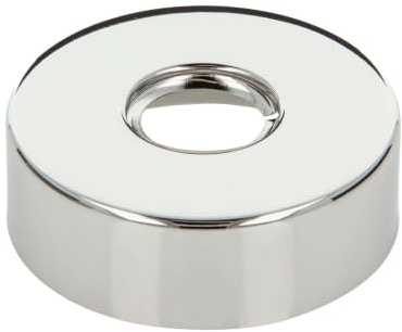 tecuro Gewinderosette (1/2) Ø 22 mm x Ø 61 mm x Höhe 20 mm, Messing verchromt