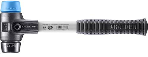 SIMPLEX-Schonhammer, TPE-soft/Gummikomposition; mit verstärktem Tempergussgehäuse und Fiberglasstiel | D=40 mm | 3712.040