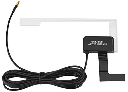 Zerone DAB Antenne Digitaler Radioempfänger Autoradio Antenne Glashalterung mit MCX-Stecker