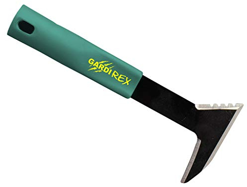 Estirpatore erbacce manuale Gardi Rex - Coltello rimuovi erbacce e muschio, togli erba dalle fughe - Togli erbacce manuale per giardino alternativa a sarchiatore erbacce