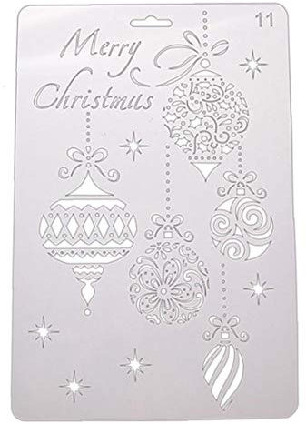 Casecover Christmas Series - DIY Plastic Printing Schablone Moulds Schablone, Weihnachtsbaum-Muster, Für Fotoalbum, Scrapbook, Stanzen Spray Craft Gemälde Sprühen Fensterglas