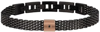 Breil Sammlung BLACK DIAMOND, Armband Herren aus STAHL | Sammlung BLACK DIAMOND, Armband, Maße 22 cm, Schmuck als Geschenkidee Herren
