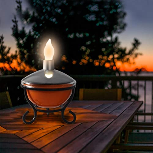 Solar LED Kerzen mit Touch Switch Led Kerzenlicht Dimmbar Außen Interior Wasserdichte LED Kerzen Garten Licht Teelichter Feuerschal Nachtlicht LED Kerzen für Außen Garten Partei Hochzeit Festival Deko