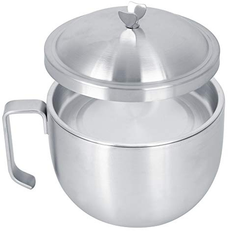 Bol à Nouilles avec Couvercle, Bol à Ramen en Acier Inoxydable 304 à Double Couche avec Couvercle pour Stocker/tremper la Soupe Ramen de Nouilles au Bureau 1000 ML