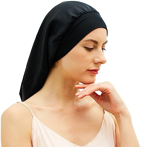 Desmend 19 Momme Seidenhaube zum Schlafen Schützt das Haar, Geeignet für Schulterlanges Haar LKurzes und Lockiges Haar