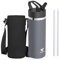 AORIN Stainless Steel Water Bottle - 500ml - BPA Free & Leakproof - Insulated Water Bottle with Straw - Portable Metal Drinking Bottle - Vacuum Flasks for Fitness, Gym, Travel, Sport