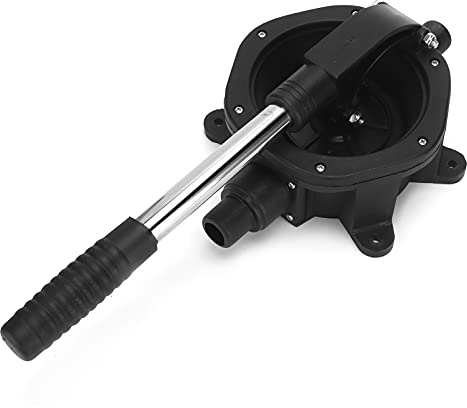 Pompa di Sentina Manuale Marina a Membrana 45Lpm / 720GPH Maniglia Antiscivolo con Filo in Acciaio Inossidabile,Strumenti e accessori per il trucco