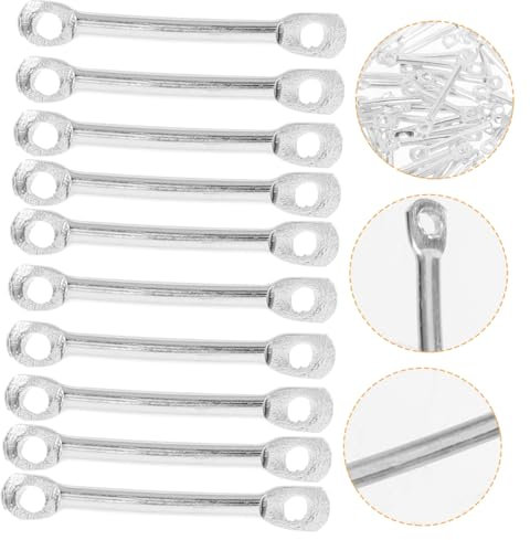 COHEALI Ohrring-zubehör 200er-set Silberne 15-mm-verbinder für Schmuckkreationen