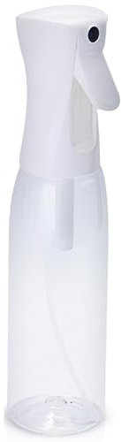 Practix Continuous Ultra Fine Mist Spray Bottle – 16.9 Oz for Hair, Hairstyling, Salon Use, and Cleaning | Versatile Water Misting Bottle