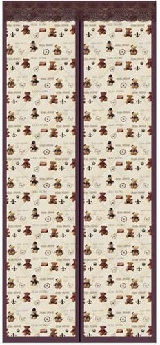 AYVADA Insulated Door Curtain 140×220cm, Thermal Magnetic Self Closing Privacy Door Screen Winter Stop Draft Keep Cold Out Door Cover for Patio Bedroom Air Conditioner Room