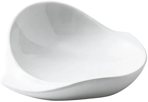 ADERFETBI Assiettes Service Assiette de présentation en Porcelaine Blanche for Restaurant, Plat créatif de Style européen, Plat Occidental Service Vaisselle