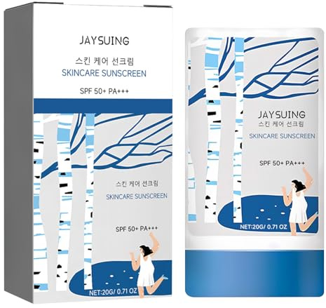 Stick Solaire Invisible SPF50+,Creme Solaire Stick Solaire,Crème Solaire Visage, Haute Protection Visage & Corps, pour Tous Types de Peau