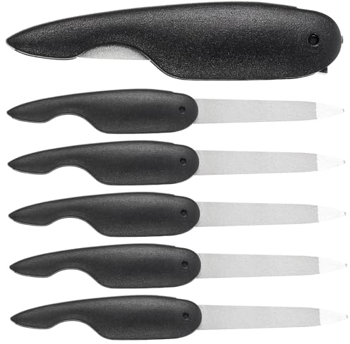 Gatuida 6 Stück Klappbare Nagelfeilen Aus Robustem Material Kleine Tragbare Nagelpolierer Für Maniküre Und Pediküre Nagelformungsfeilen Für Unterwegs Praktisches Nagelkunstzubehör