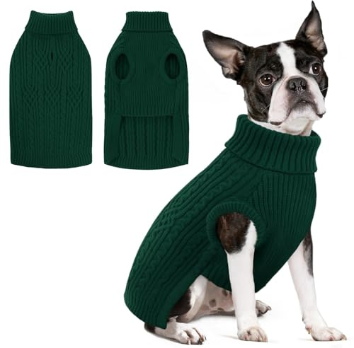 AOFITEE Hundepullover Mittelgroße Hunde, Winter Gestrickt Hunde Pullover | Winter Hundepulli Strickpullover Weihnachtspullover, Warm Pullover für Kleine Mittlere Groß Hunde