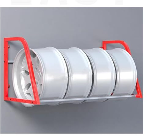 Porta Pneumatici per Garage, Montaggio a Parete per Camion/Auto/Moto da Cross/ATV/Camper, Supporto per riporre Pneumatici per officine di Riparazione Auto in ca