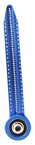 Tofficu Regla Circular de Aluminio para Carpintería Herramienta de Dibujo de Precisión para Compás Portátil Azul para Diseño y Decoración