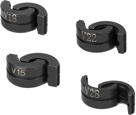 V-tryckkäkar, kontur, V12/15/18/22/28 mm, kontur används för pressning av kopparrör, professionellt rör för handpresstång, rostfritt stålrör, svart