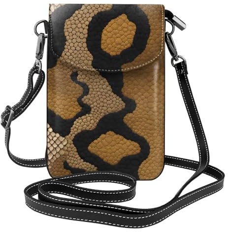 Piccola borsa per cellulare 19,3 x 12,4 cm YYHWHJDE Big Snake Skin Pattern alla moda, pratica e multifunzionale per passeggiate, campeggio, shopping, viaggi