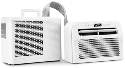 TROTEC PAC-C 1500 SH WiFi Camping-Klimagerät 4-in-1: Kühlen, Heizen, Entfeuchten und Ventilieren – Split-Klimaanlage für Wohnwagen und Wohnmobil, 5.000 BTU, App-Steuerung