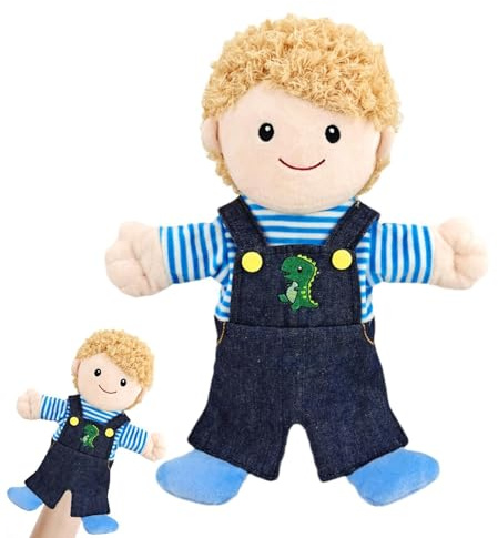 Familien-Puppen für Kinder, 30 cm, Zubehör für Puppentheater, Plüschpuppen, Spielzeug, Hand, Mädchen, Marionette, hautfreundliches Handwerk, geruchlos, für Sofa-Dekoration