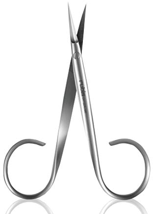 Rubis Colibri Nagelhautschere extra fein - Hochwertige Maniküre Schere/Hautschere aus Edelstahl